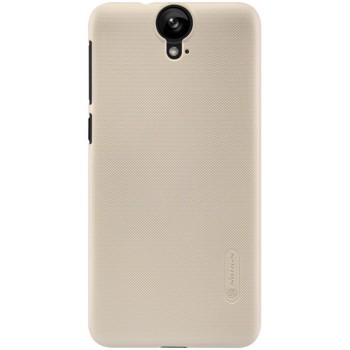 One E9 Plus dėklas auksinis "Nillkin" Frosted Shield + plėvelė
